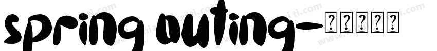 spring outing字体转换